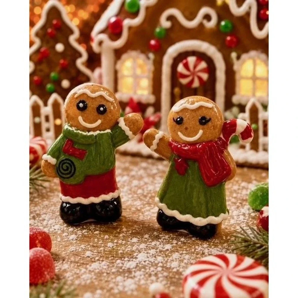 2026 New Christmas Collection Cracker Barrel Mini Salt Pepper Shakers, 7 Sets
